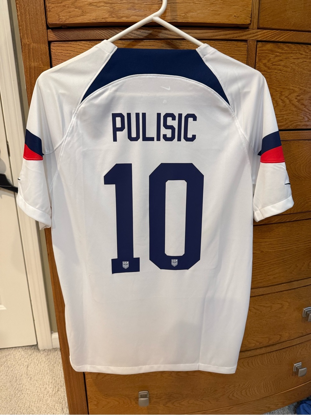 Nike Christian Pulisic #10 USA Nike Soccer Jersey - Adult Large